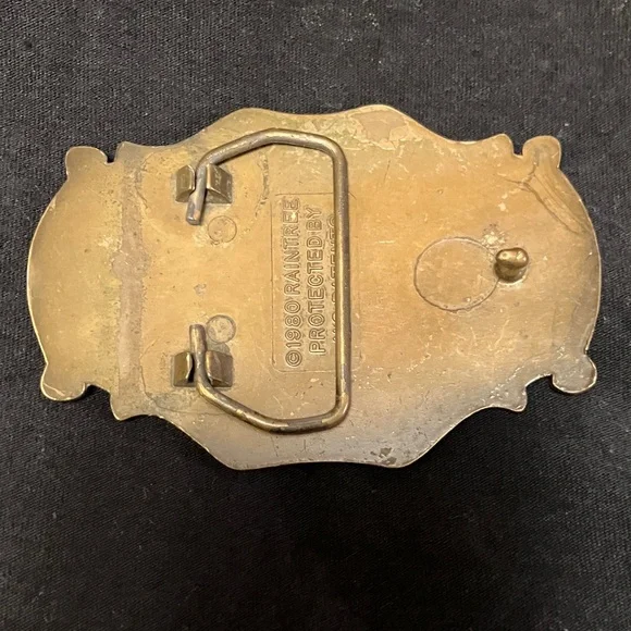 Men's Gold Deer Buckle Belt - Picture 2 of 4